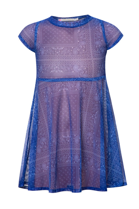 Blue Tie Dye Maya Mini Dress