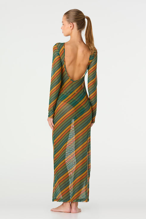 Retro Stride Maya Long Dress